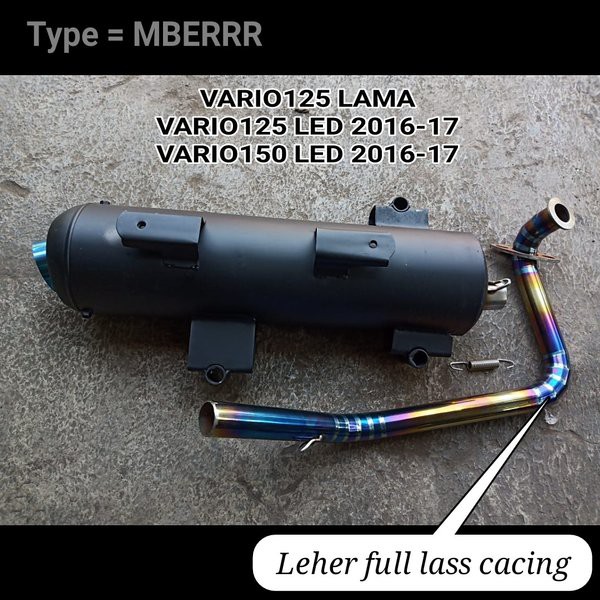 KNALPOT VARIO125 VARIO 125 VARIO150 VARIO 150 MBER MBERR STANDAR RACING SLIP ON WRC LEHER BLUE