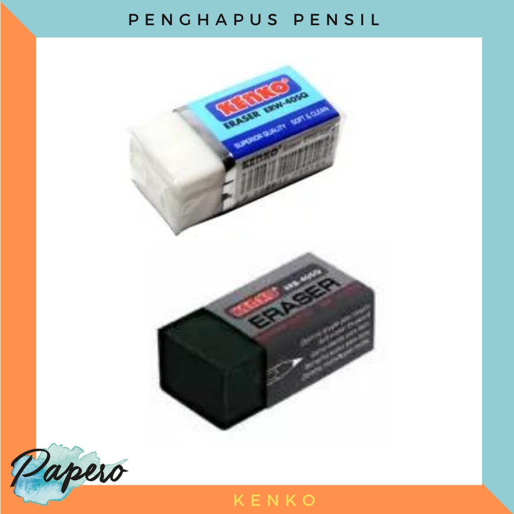 

Eraser / Penghapus Pensil Hitam / Putih Kenko