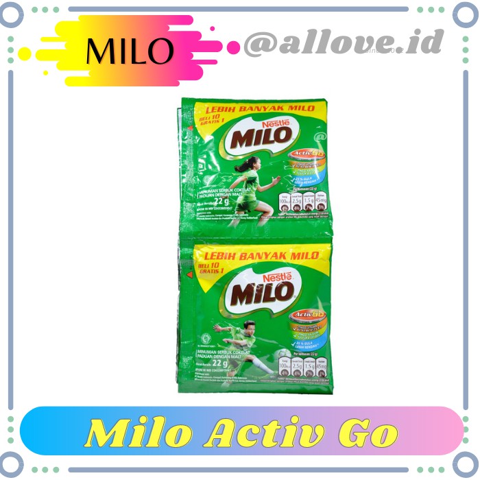 

Milo Activ Go Renceng 10X22gr