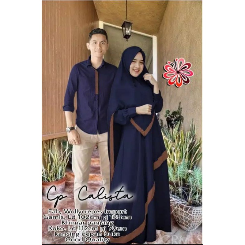 CP calista Baju Pasangan set hijab