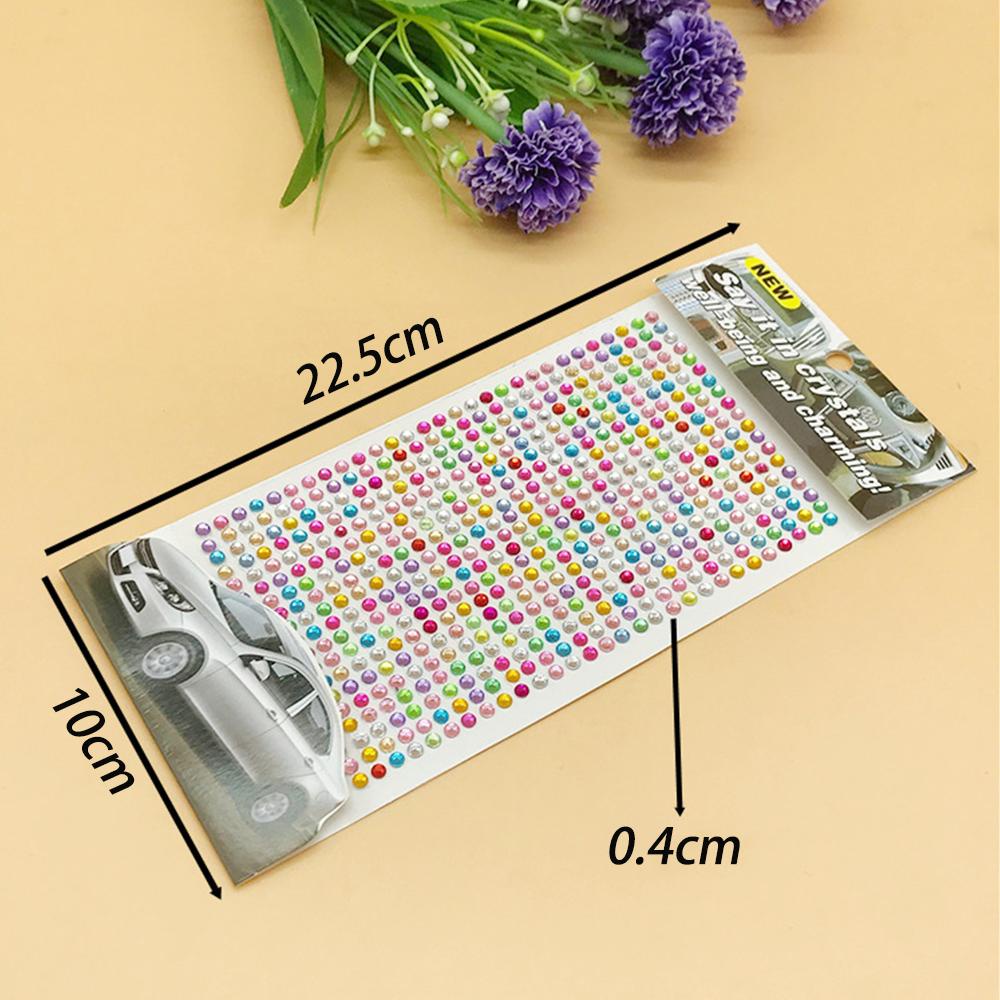 R-flower 504Pcs/lembar Rhinestones Stiker DIY Art Alis Self Adhesive Nail Decals