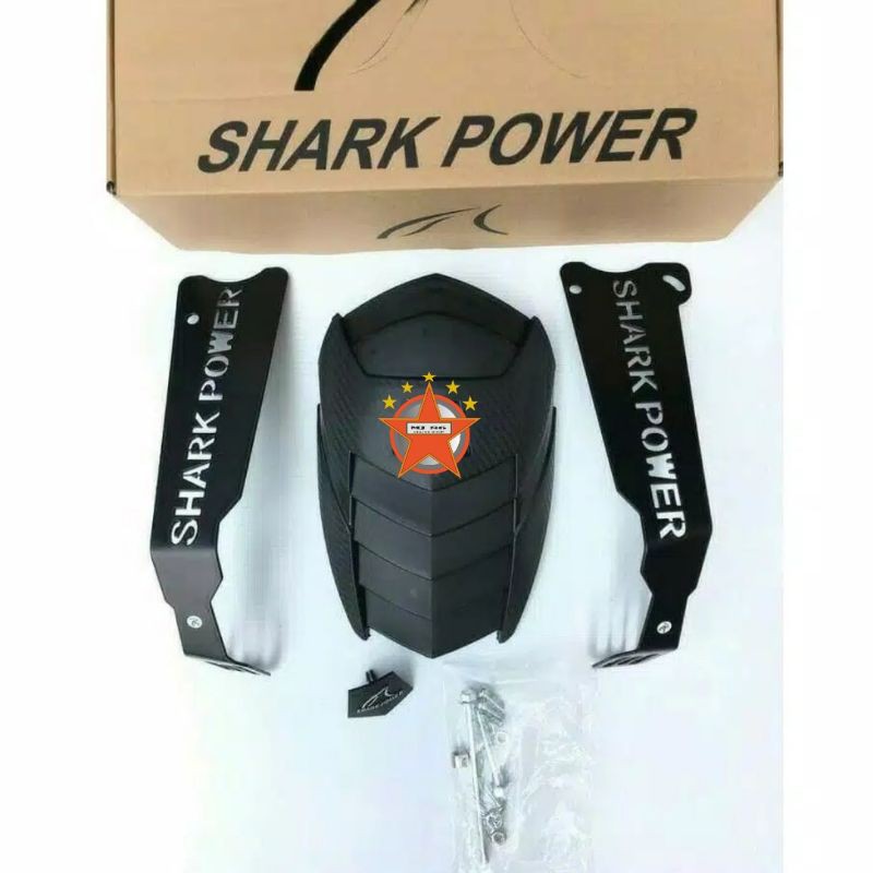 MUD GUARD SHARKPOWER SHARK POWER PENAHAN LUMPUR VIXION XABRE NINJA R15 R25 BYSON  CB150 CBR