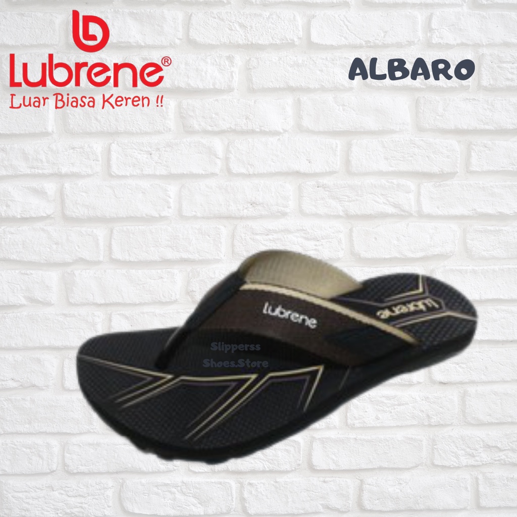 LUBRENE ALBARO/Sandal Lubrene Jepit/sandal dewasa/sandal pria/sandal wanita/sandal kasual/sandal keren/size 38-43