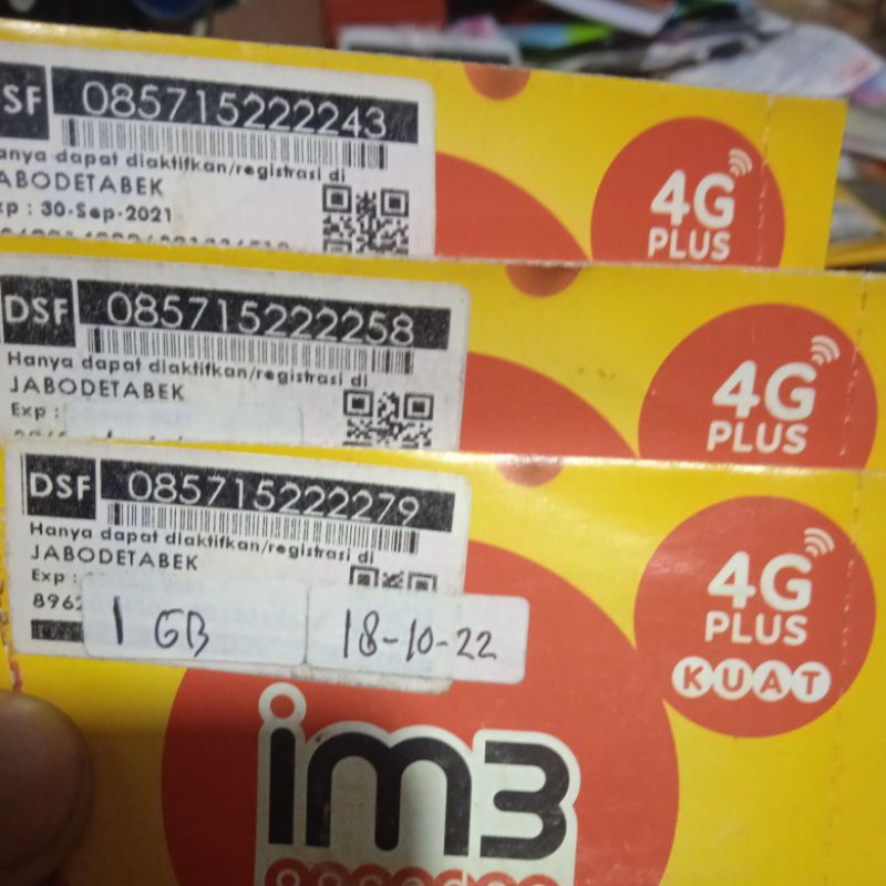 No Cantik Im3 indosat Kuarted 2222