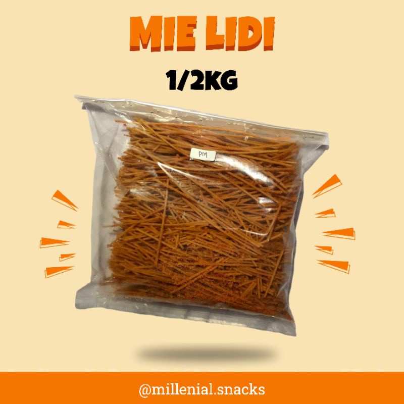 

Mie Lidi Biting Pedas Daun Jeruk 500gr 1/2kg