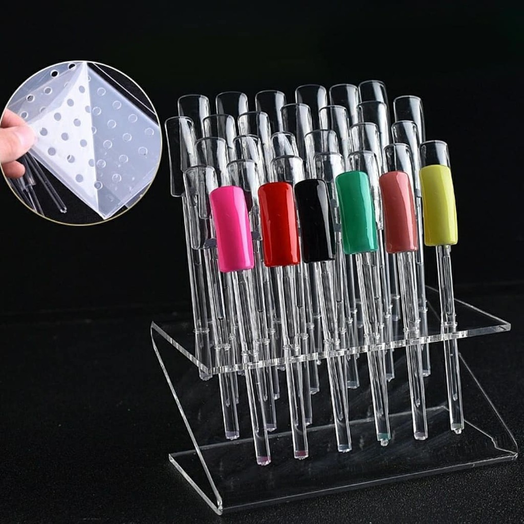 display color nail art , rak display kuku palsu  , untuk latihan nail art contoh warna kutek