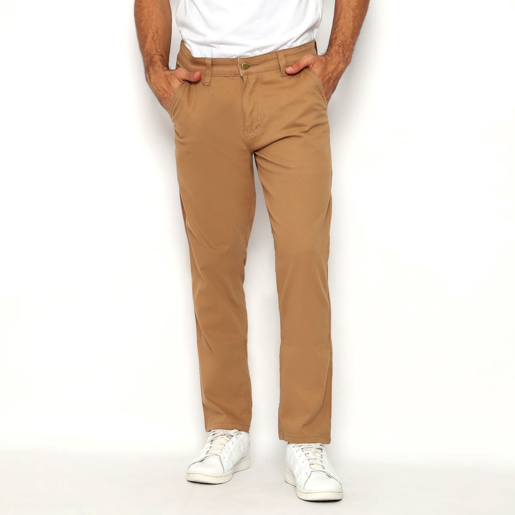 RS31 Chino Pants High Quality Super Big Size - Celana Kerja Pria Berbahan Kain Ukuran Jumbo Warna Khaki.