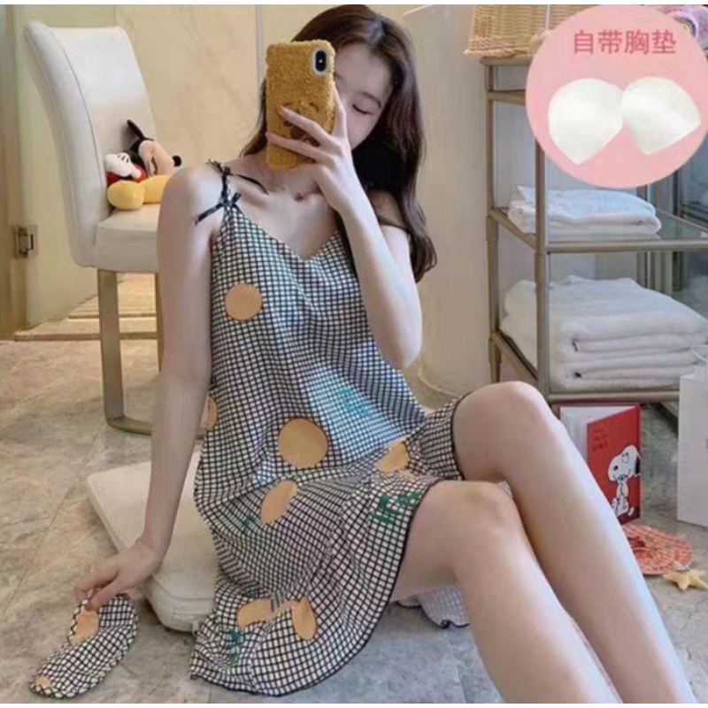 Daster Singlet Import  Fashion Wanita baju import Daster sexy Tali satu