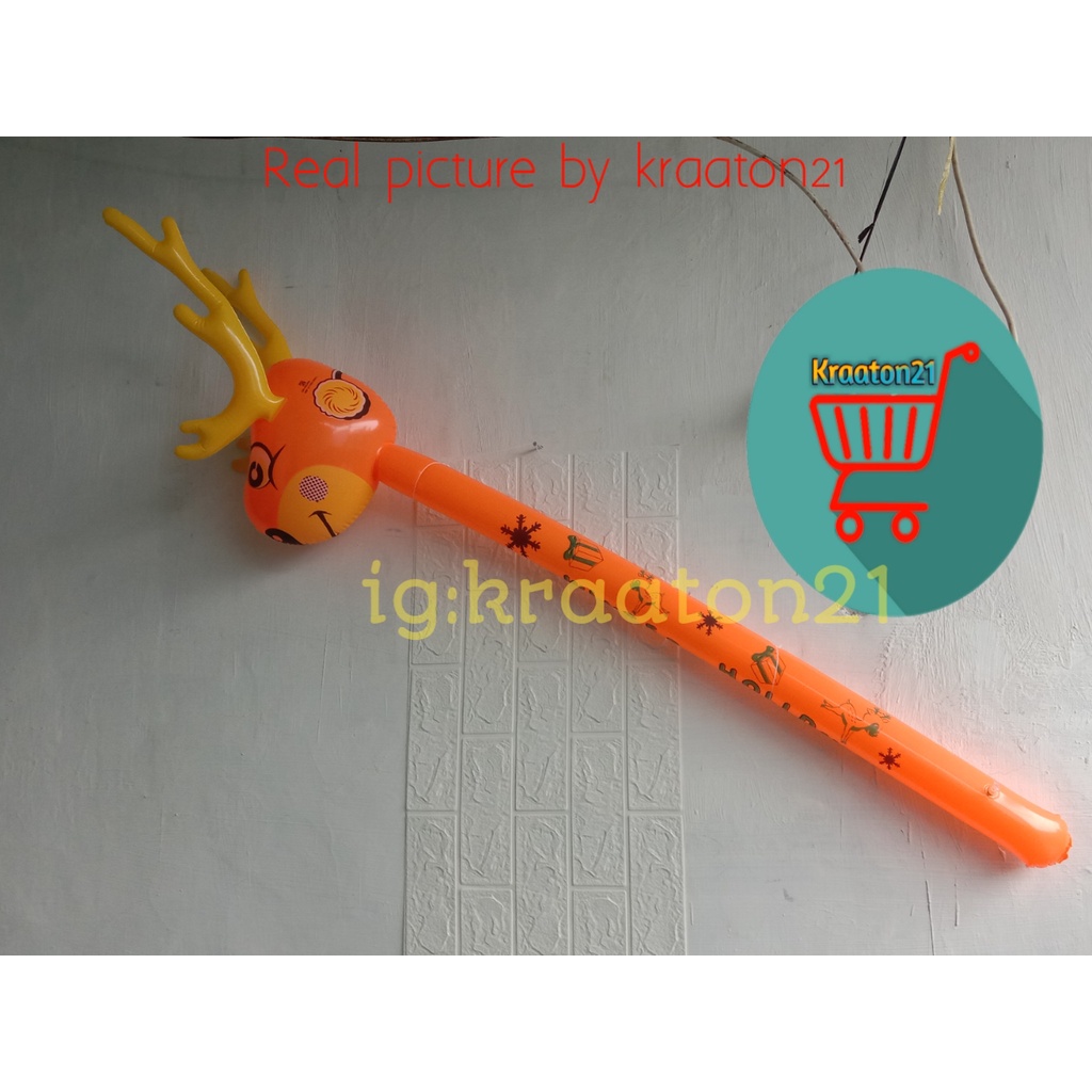 tongkat jerapah panjang / balon jerapah /mainan tiup / rusa / mainan terbaru
