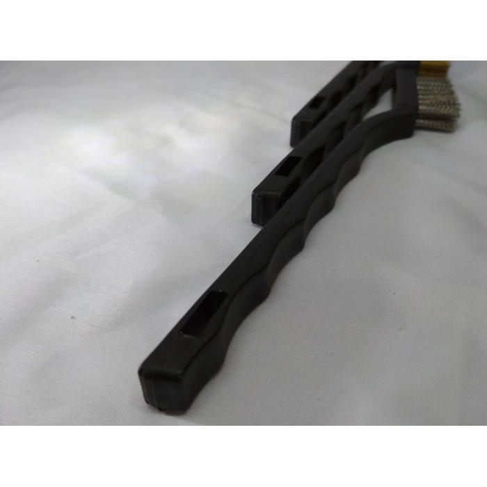 Sikat Besi metal Nilon Set 3pcs Gagang plastik DRAMASHOP