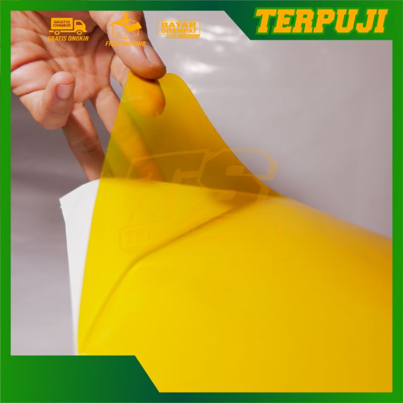 STIKER SKOTLET KUNING TRANSPARAN / KUNING SMOKE