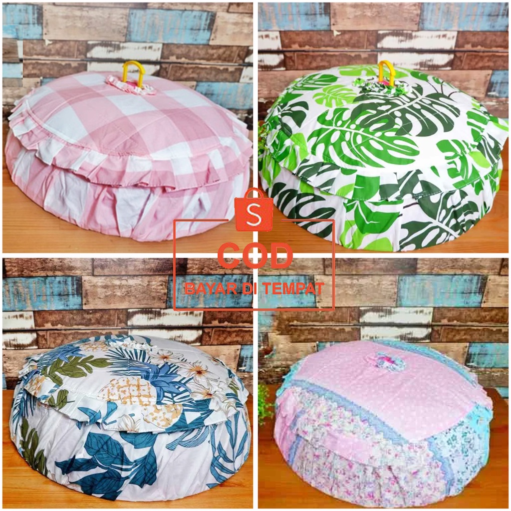 ✅COD Sarung Cover Tutup Penutup Tudung Tempat Saji Makanan Bulat Plastik Rotan Stainless Perlengkapan Dekorasi Alat Peralatan Perabot Prabotan Perabotan Dapur Meja Ruang Makan Rumah Tangga