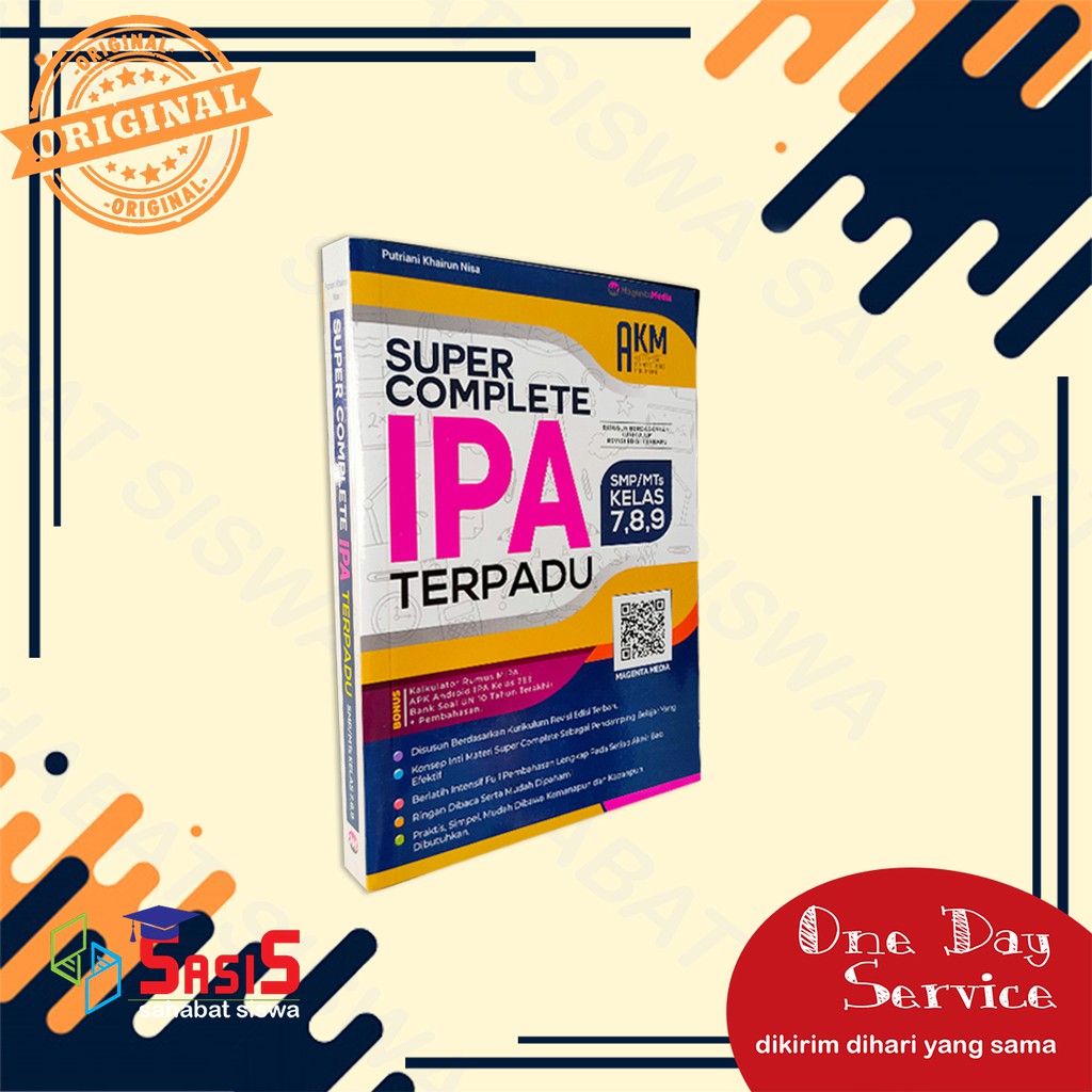 BUKU AKM SMP SUPER COMPLETE IPA TERPADU SMP KELAS 7, 8, 9 - BUKU IPA SMP - BUKU RUMUS SMP