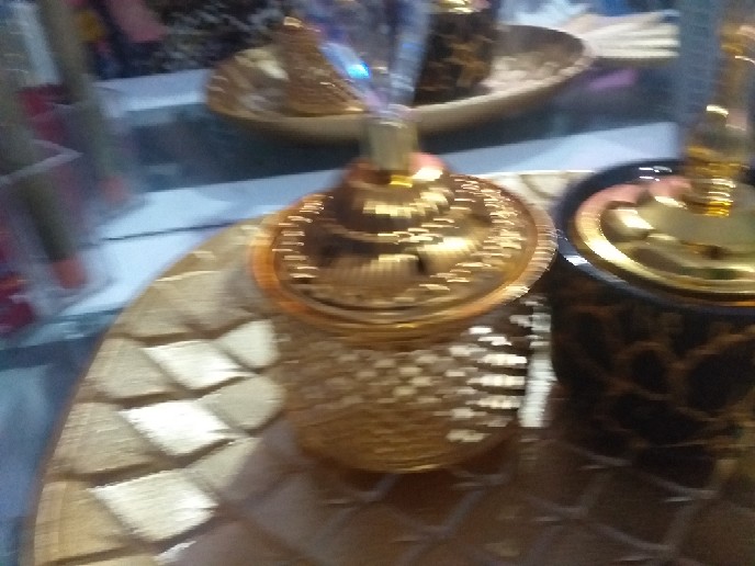 Tempat Bakar Dupa Mabkharah Keramik Arab Kaligrafi Model Tabung 8x10cm