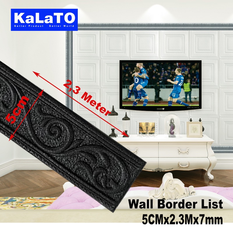 (KaLaTO) Wall Border List / Wallborder Foam 3D /Walpaper List Foam Stiker Dinding / List dinding 3D 2.3 Meter-List B56