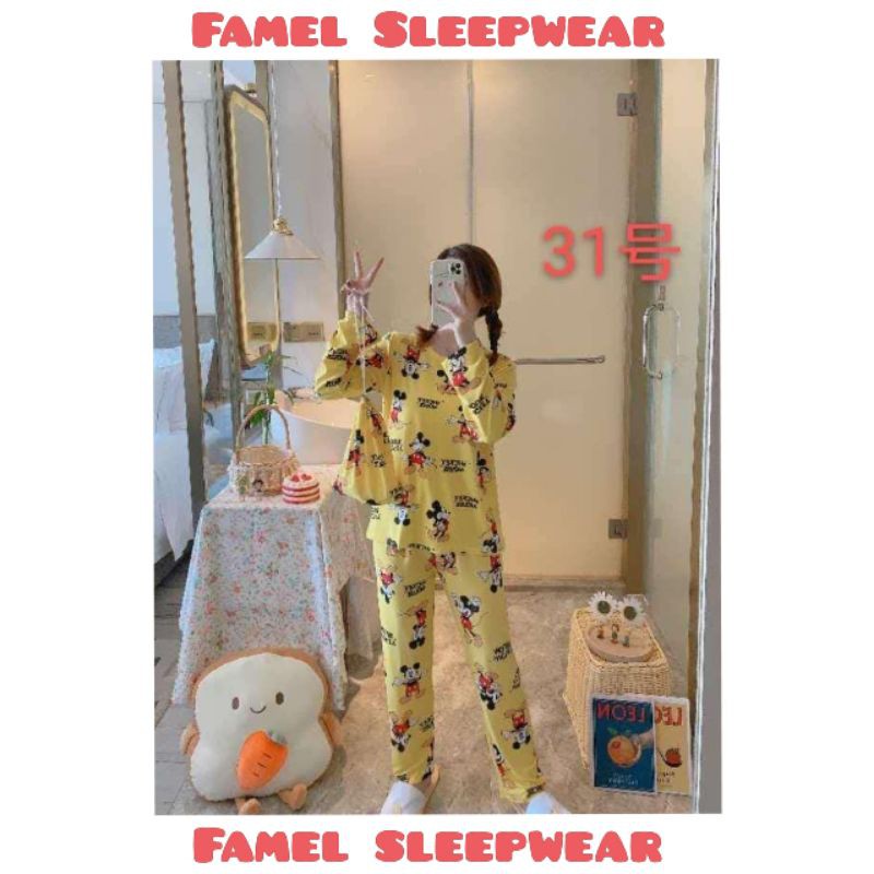 BAJU TIDUR IMPORT BAJU TIDUR KARAKTER BAJU TIDUR MICKEY MOUSE