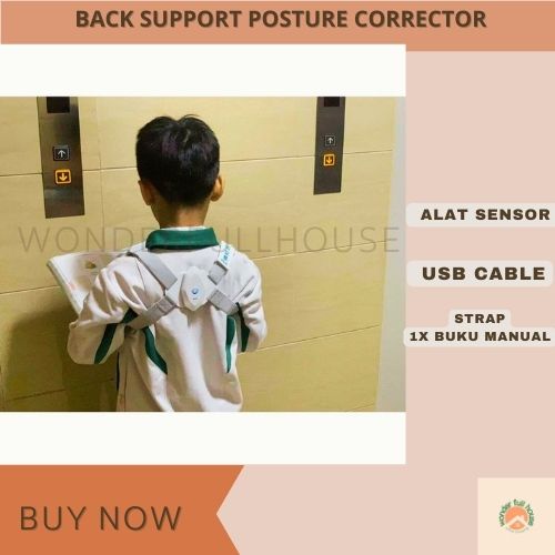 Termurah Back Support Posture Corrector Adjustable Alat Terapi Penegak Punggung