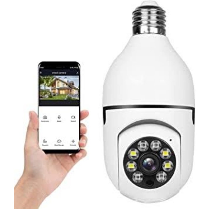 Kamera CCTV IP Camera V380 BOHLAM LAMPU 360 View Wifi Wireless / CCTV Bola Lampu