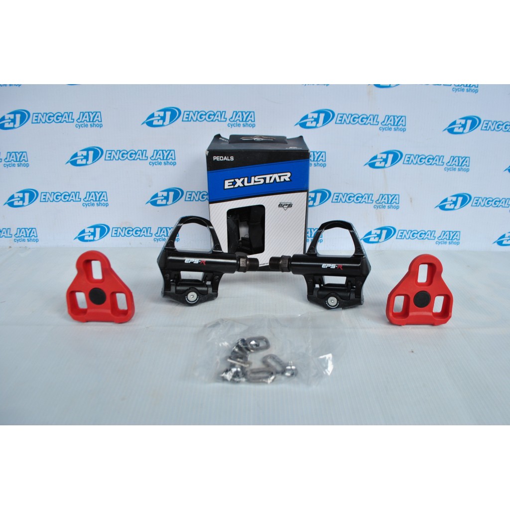 Pedal Roadbike Cleat Exustar E PR16 Taiwan Original - Pedal Exustar Alloy Sealed Bearing Loncer Look