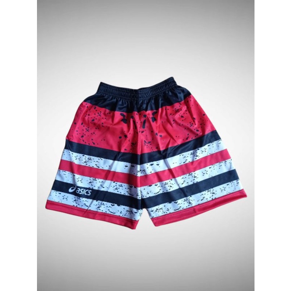 Celana Voli Asics /Celana pendek Kolor Santai FULL PRINTING