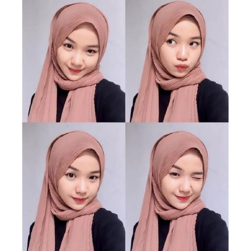 Pashmina Plisket Pleated // Jilbab Pashmina // Pasmina Hyget (Murah Diskon Promo)