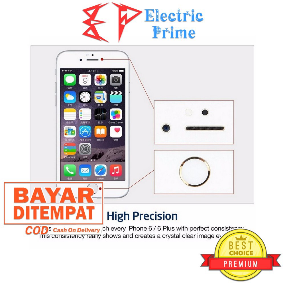 Tempered Glass iPhone 6 Plus Anti Gores 9H 2.5D Screen Guard