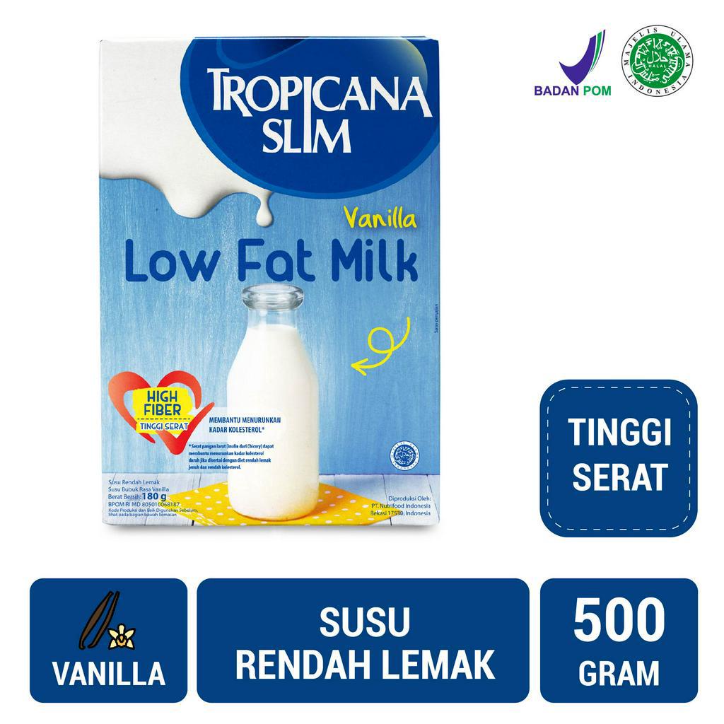 

Tropicana Slim Susu Low Fat Vanilla 500gr - Bantu Turunkan Kolesterol