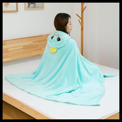 Selimut Hoodie Karakter (Dino, Koala Dan Shiba Inu)