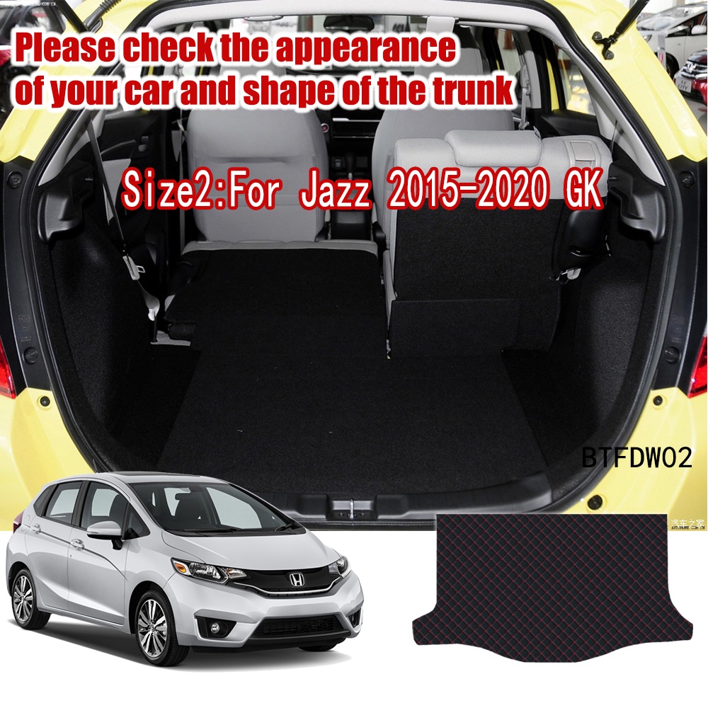 Matras Pelindung Bagasi Mobil Honda Fit 2009-2020 Bahan Kulit Premium