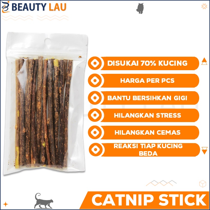 CATNIP STICK KAYU MAINAN GIGIT KITTEN KUCING STIK MURAH ADULT KITTEN ANTI STRESS DAN ANTI BOSAN DI RUMAH