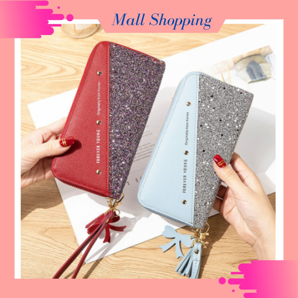 (COD) Dompet Lipat Wanita Dompet Sletting Dompet Panjang MALLSHOPPING