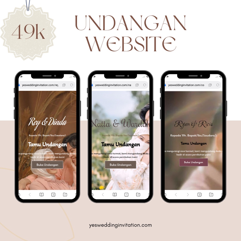 Undangan Pernikahan Digital Website - Undangan Website - Undangan Digital Murah