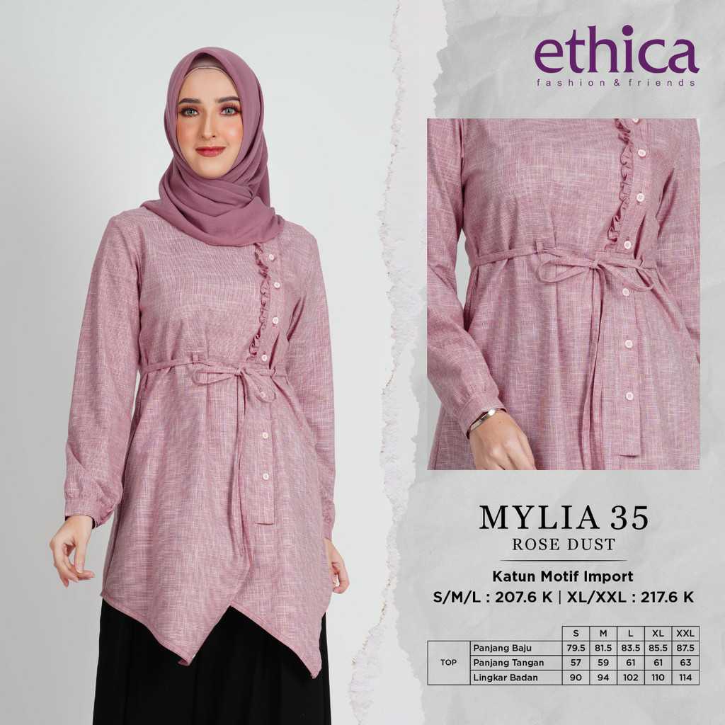 TUNIK TERBARU 2021 ETHICA MYLIA 35 ROSE DUST