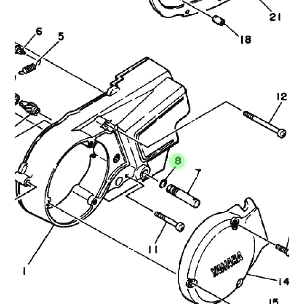 CIRCLIP CLIP AS STUD PERSENELING OPERAN GIGI RXKING RX KING RXS ORIGINAL YGP 93440-11029
