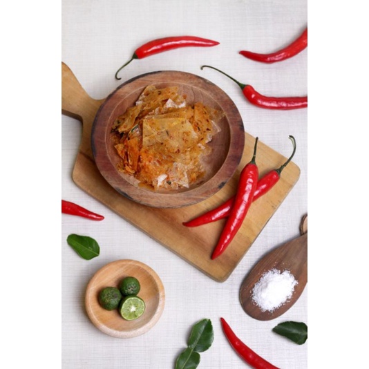 

Keripik Kaca Pedas Daun Jeruk & Asin Daun Jeruk 100gr