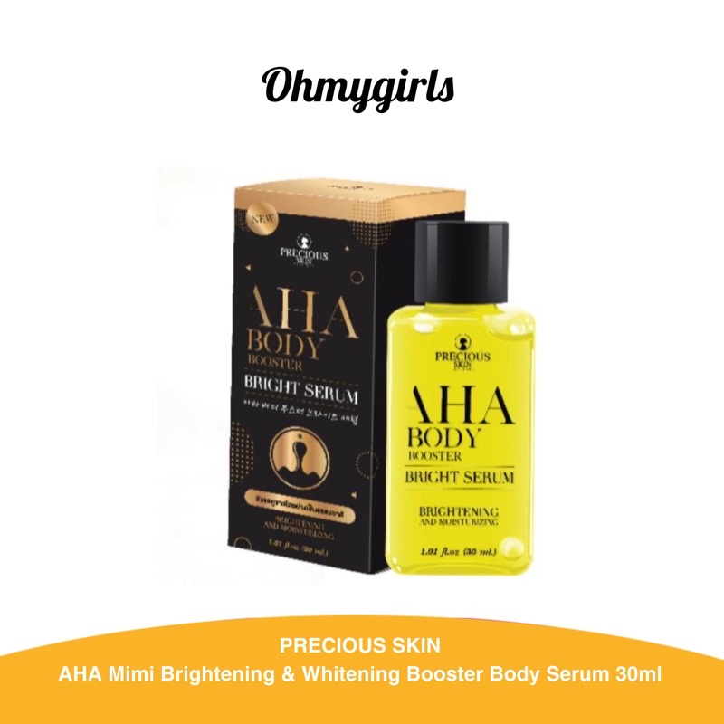 [BPOM] NEW AHA Body Booster Serum Brightening & Whitening AHA Mimi White Precious Skin 30ml