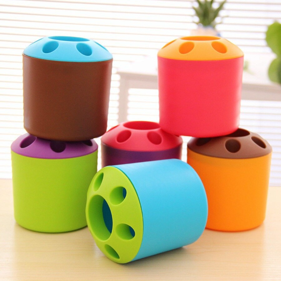 Tabung Sikat Gigi Toothbrush Holder Round Tempat Alat Tulis Tempat Sikat Gigi Multifungsi
