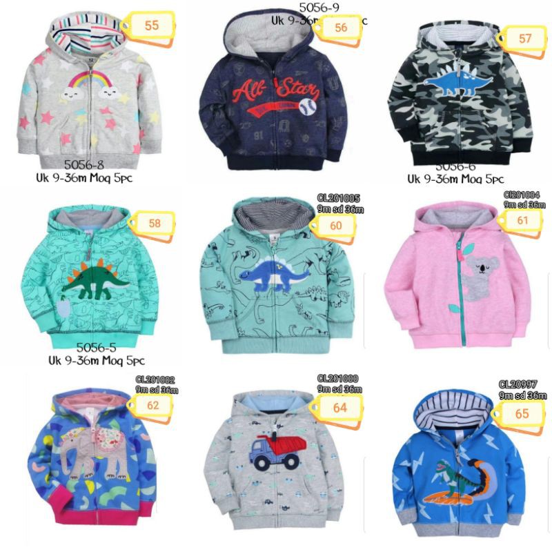 Jaket Mantel 9 Bulan Bayi Anak Catell Love ETALASE 1