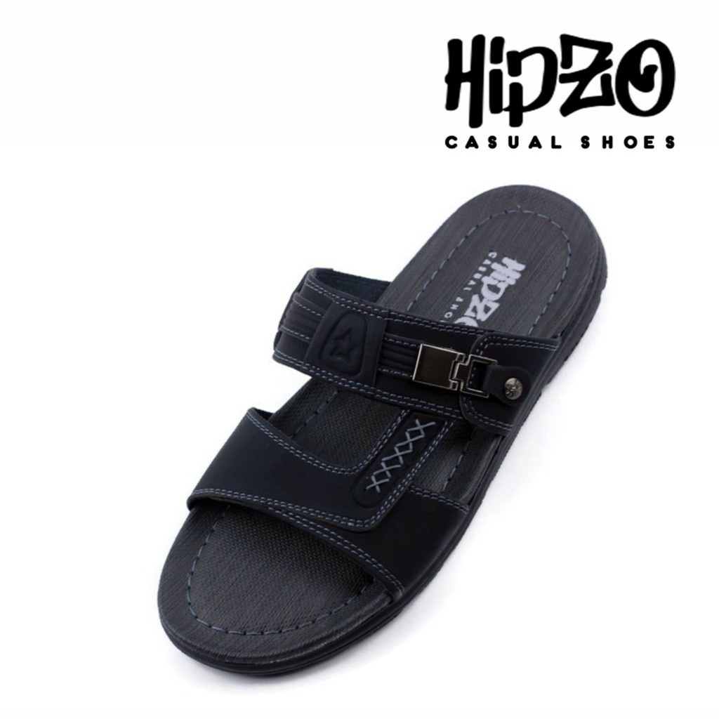 SANDAL KULIT SELOP PRIA KASUAL PELINDUNG KAKI UNTUK COWOK DEWASA ORIGINAL 100% HIPZO CT-01 SANDAL SANTAI FORMAL