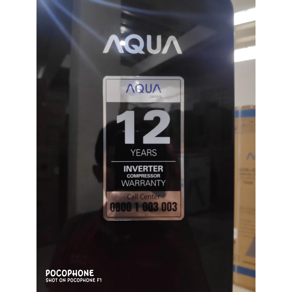 KULKAS AQUA JAPAN AQR 355 IG LEMARI ES 2 PINTU AQR355IG INVERTER