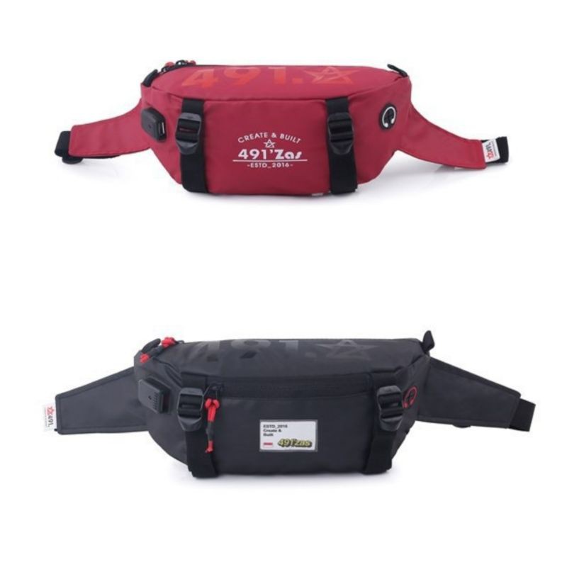 491'Zas Waist Bag Sepeda Water Proof MR 662
, MR 890 *Free USB Cable