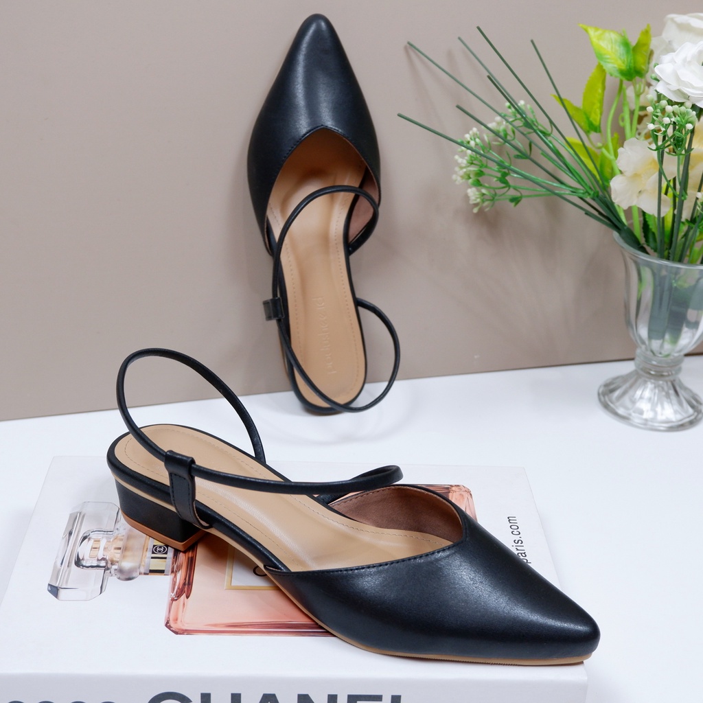 Padushee.id - sepatu wanita || DENIA || heels 3 cm / mules wanita