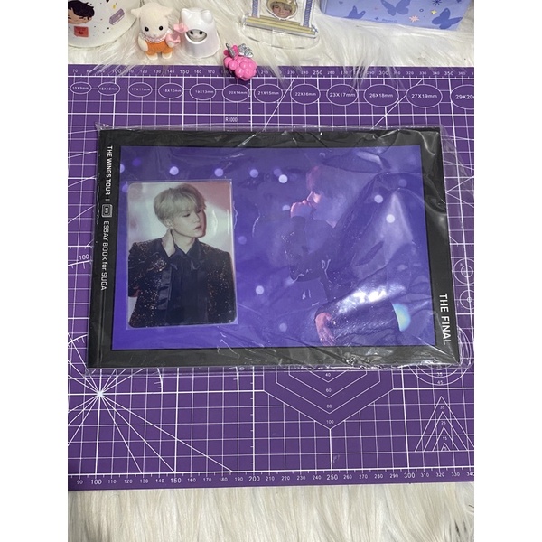 SUGA WINGS TOUR ESSAY BOOK RARE PHOTOCARD