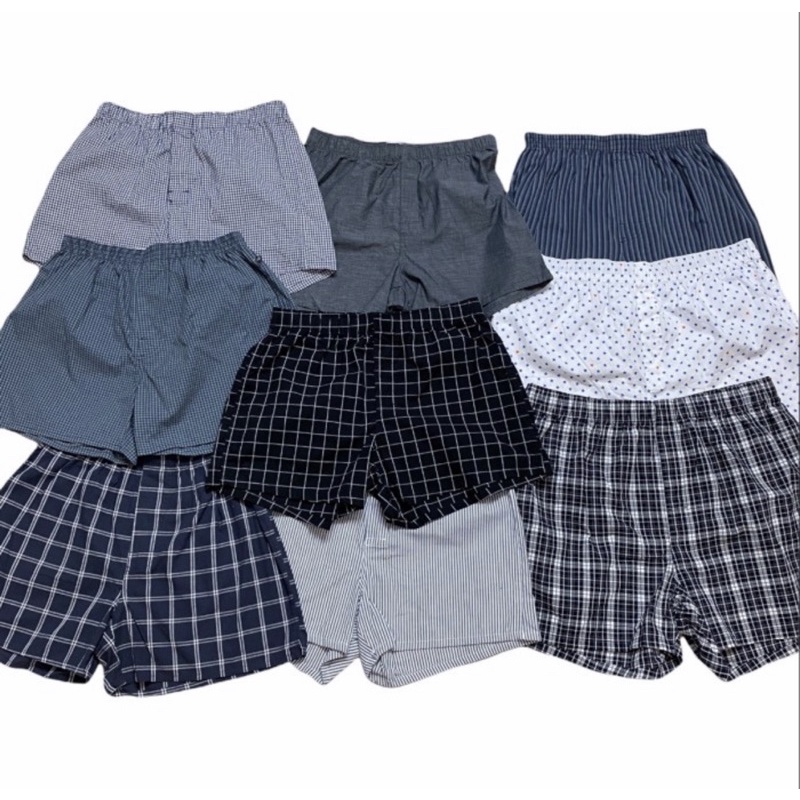 GAP Woven Boxer Shorts Original HnM Celana Pria Pendek Dalam Isi 3pcs Mix