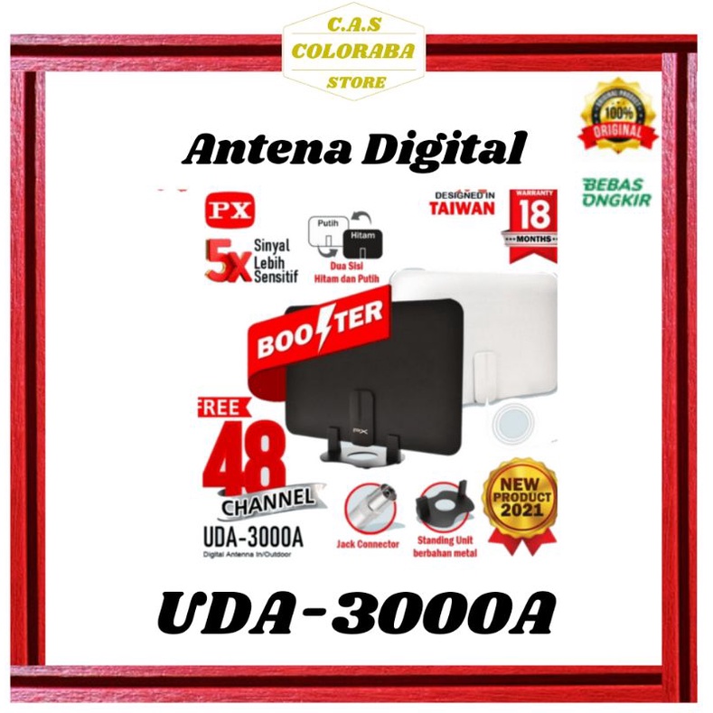 Antena PX Digital Indoor 4K  UDA3000A | Antena Digital Dalam Ruangan PX UDA3000A