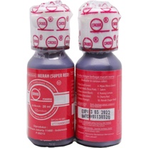 

Cross Pewarna Makanan Merah Super 20ml Campuran Pewarna Pangan Super Red