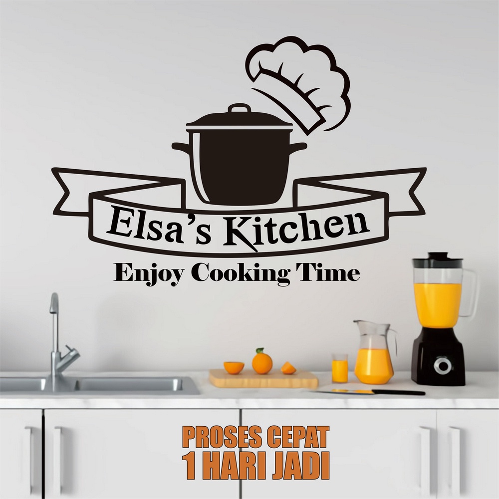 Stiker Sticker Dinding Kitchen/Dapur Custom Cutting Stiker Vinyl Kaca Tembok Keramik 1