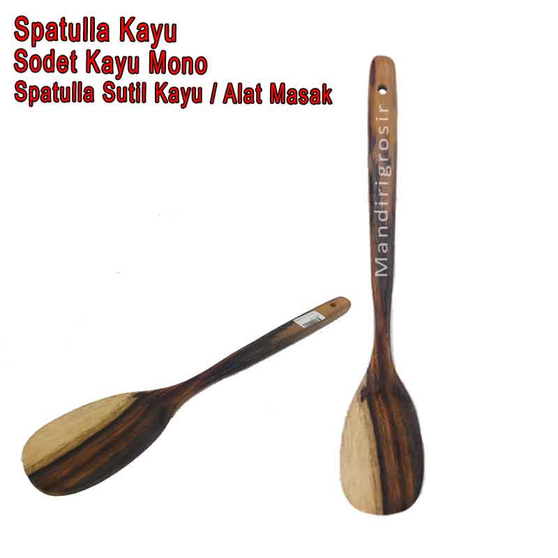 Sodet Kayu Mono * Spatulla Kayu * Spatulla Sutil Kayu * Alat Masak