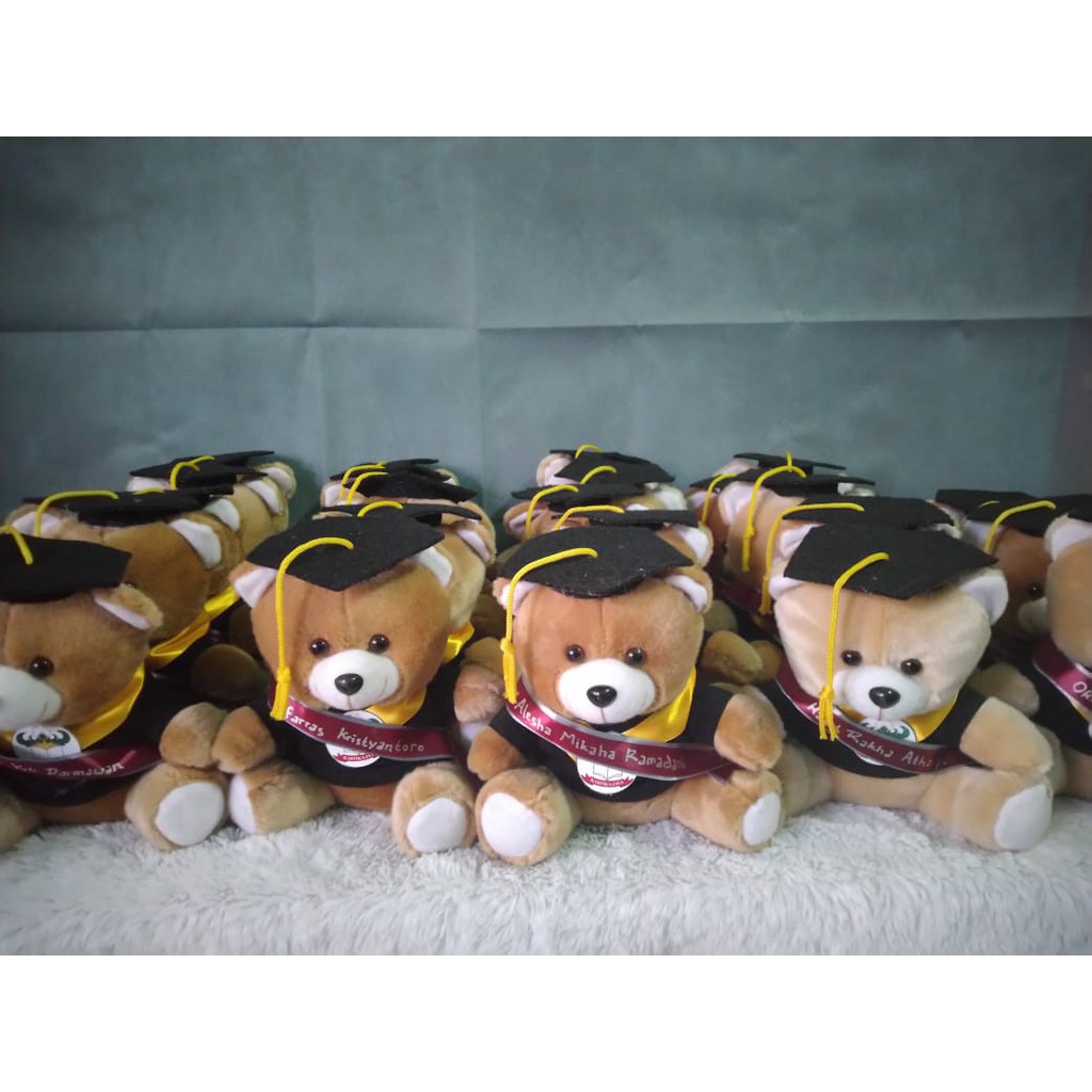 Boneka Wisuda Medium | Free Plastik Kemasan