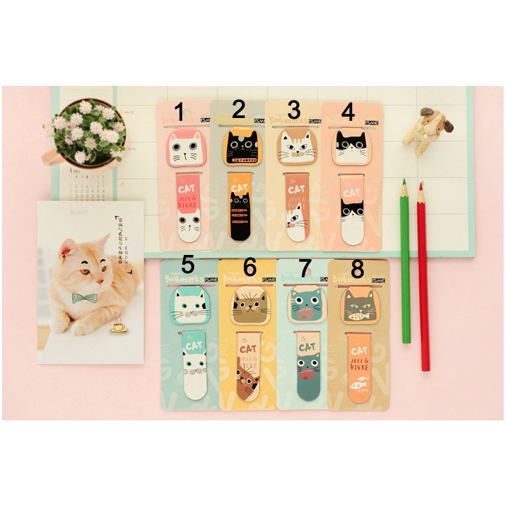 

(PROMO) Magnetic Bookmark/ Pembatas Buku Magnet Cat-isme
